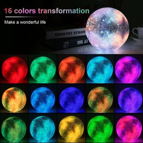 3d moon deals lamp 16 colors