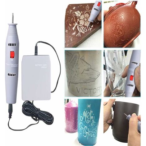 Engraver Pen, Portable Electric Engraving Pen Carving Tools With Diamond  Tip For Jewelry Metal Glass Stone Plastic Wood