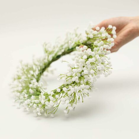 30 pcs Silk Babys breath for Bridal Bouquet White Babysbreath Wedding  Flowers Home Decor - VANRINA