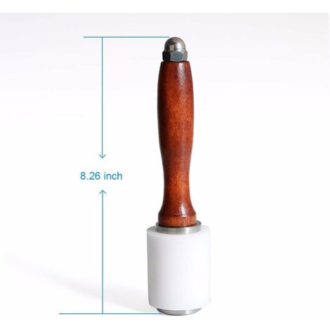 Beech Wood Mallet Hammer Carpentry Tool For Cowhide Carving Leathercraft  Sewing Engraving Printing With Wooden Handle
