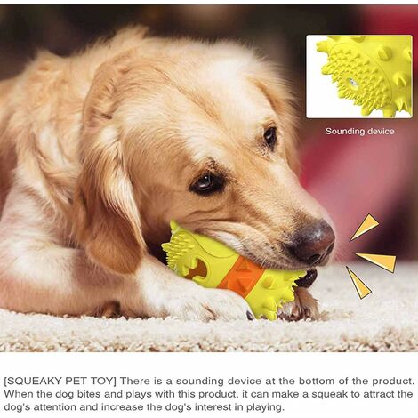 1pc Random Color Pet Leakage Food Wobbler Dog Treat Dispenser Toy