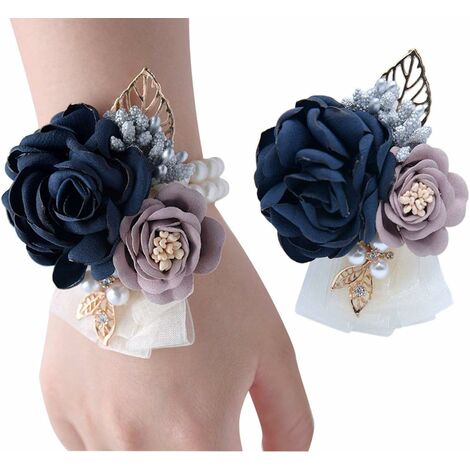 Wedding Wrist Corsage, Pearl Corsage Bracelet, Bridal Bridesmaid Hand Flower  Diy Wrist Flower Accessories For Wedding Prom Hand Flower Beach Party |  Fruugo SA