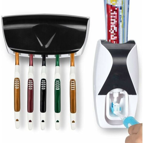 toothbrush and toothpaste dispenser