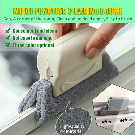 Multi - Function Bathroom Tile Floor Gap Cleaning Brush Window Groove  Cleaning Brush Convenient Household Corner Cleaning Tools