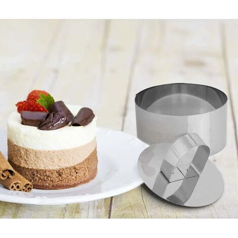 Cake Mold and Acetate Sheets for Baking, 20to40cm Adjustable Stainless  Steel Cake Ring,, Cake Collar Cake Mousse Mould, Cake Baking Cake Decor set  