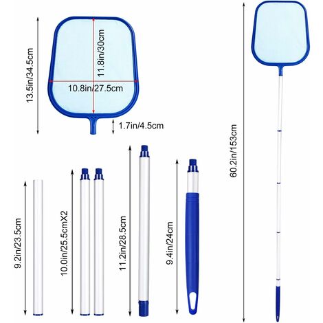 Telescopic Pond Net with Long Handle for Cleaning (190cm)