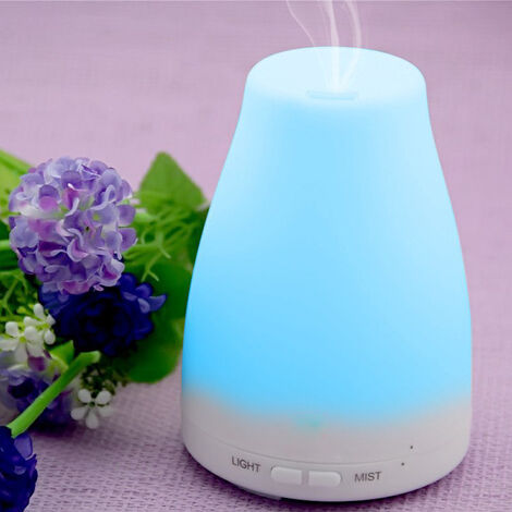 Humidifiers Diffusers Quite Essential Oil Aromatherapy with 7 Color Night Lights Waterless Auto Shut-Off for Home Office Bedroom