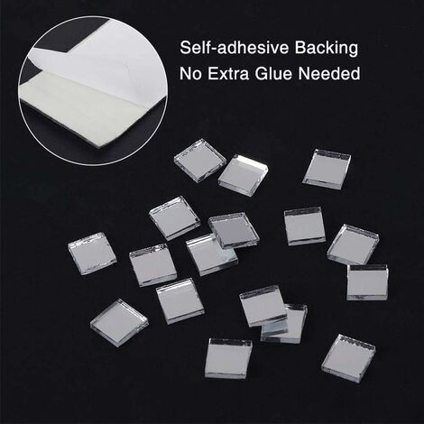 Mosaic Tiles For Crafts Self Adhesive Square Glass Mosaic Tiles