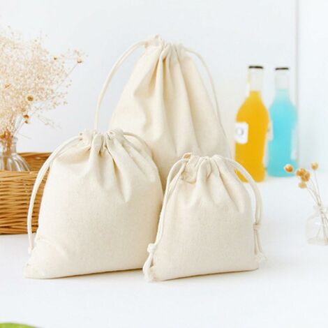 Canvas Grocery Bags Reusable Washable Organic Cotton Shopping Bags With  Handles 3 Pack With 3 Produce Bags
