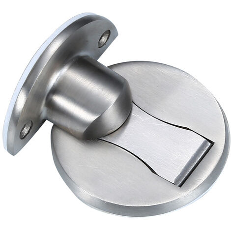Magnetic Door Stop,Magnetic Door Stopper Brushed Satin Nickel,Floor Metal  Magnetic Door Catch Invisible Door Holder with Adhesive,Stainless Steel