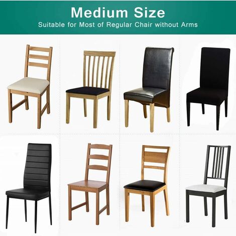 Dining Chair Covers High Back Polyester Spandex Elastic Dining