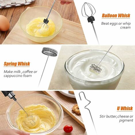Manual Milk Frother Cream Whisking Head Coffee Creamer Cappuccino Kitchen