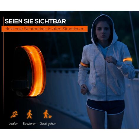 LED Reflective Night Running Cycling Safety Warning High Visibility Vest  Jacket 