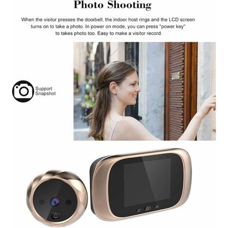 Digital door best sale peephole camera