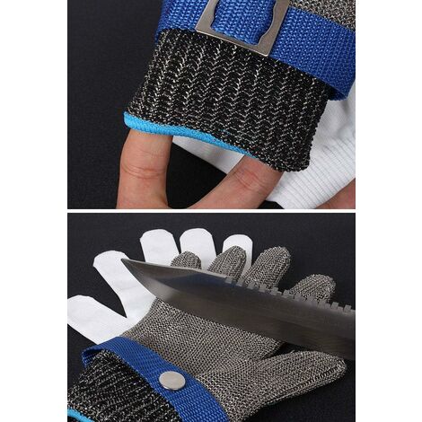 Cut Resistant Gloves 316L Stainless Steel Metal Hand Protective