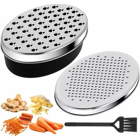 1pc(39*6.5cm) Stainless Steel Cheese Grater, White Handheld Rotary