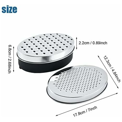 1pc(39*6.5cm) Stainless Steel Cheese Grater, White Handheld Rotary