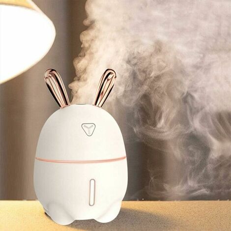 Air Humidifier 300ml Cute Rabbit Ultra-Quiet USB Aroma Essential Oil  Diffuser Office Car Humidificador Air