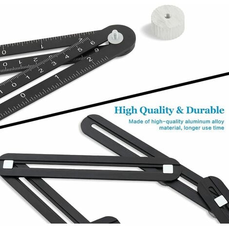 Multi-Angle Measuring Ruler, 12-Sides Protractor Tool Improve Template ...