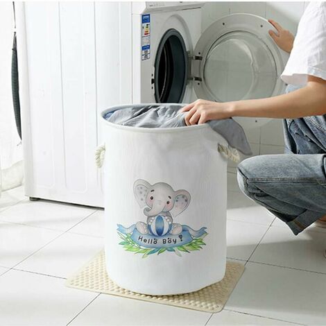 Elephant Laundry Hamper for Nursery ...