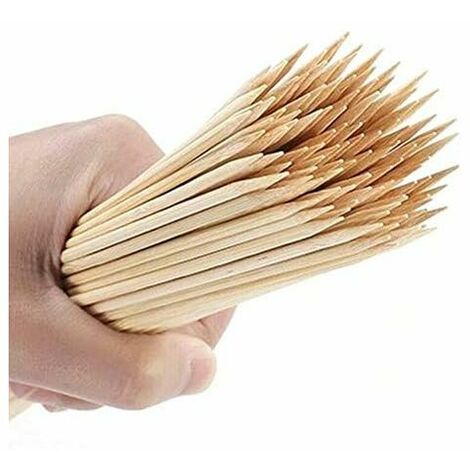 100 Bamboo Skewers 12 inch Wood Wooden Sticks BBQ Shish Kabob Fondue Party Grill