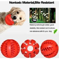 Dog Toy Ball, Non-Toxic Bite Resistant for Dogs - Red - rouge