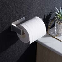 Toilet Paper Holder, Adhesive Stainless Steel, for Kitchen Bathroom - 1