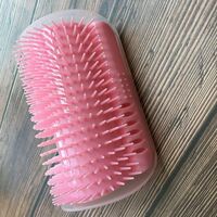 LangRay Grooming Angle Brush Massage Cat Groomer Brush Comb Dogs Cats Hair Upholstery PS021 (Pink)
