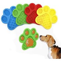 LangRay Dog Licking Mat Dog Licking Mat Dog Licking Pad with Suction Cup Bottom, Anti-choke Pet Bowl, Anti-Rotation Silicone Cat Bowl