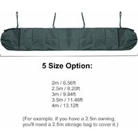 LangRay Awning Cover Protective Awning Cover Waterproof Green (4.5m)