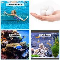 LangRay Filter Balls 500g, Pool Filter Balls, Pool Filter Balls, Filter Kettle Sand Filter Pool Sand Quartz Sand Replacement Products