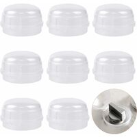LangRay 8 Pcs Kitchen Gas Cooker Knob Covers Stove Switch Protection Child Safety Cover Child Safety Locks Oven Baby Safety Safety Lock For Home Oven / Stove / Gas Stove