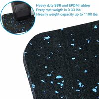 Treadmill Mat, Exercise Equipment Mat with High Density Rubber for Hardwood Floors and Carpet Protection