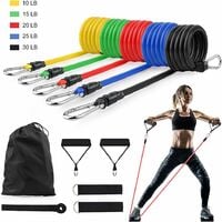 Yoga Gym Band 11 Piece Resistance Crossfit Fitness Excercise