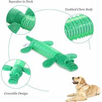 LangRay Plush Dog Toys Squeaky Dog Toys - Indestructible Rubber Body for Puppy Small Dogs