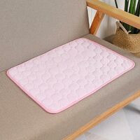 LangRay Dog Cooling Mat Summer Dog Mat Breathable Cat Blanket Cat Ice Pads Non-stick Durable Pad Pet Products (Pink 40X30cm)