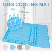 LangRay Dog Cooling Mat Summer Dog Mat Breathable Cat Blanket Cat Ice Pads Durable Non-Stick Pad Pet Products (Brown 62X50cm)