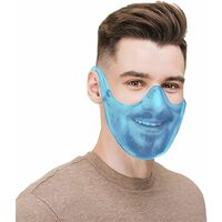LangRay Nose to Mouth Visor Clear Face Visor Face Tour Sky Blue Compact Tour