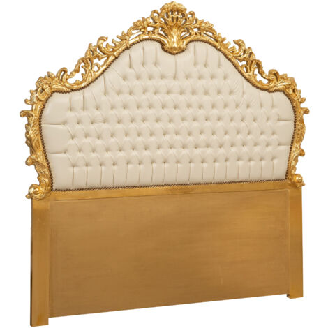 Upholstered double bed headboard leather 172x7x170 Wooden quilted