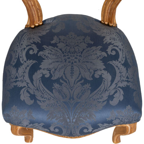 Wooden kitchen chair Dining chair 44x89x41 cm Upholstered bedroom chair Living room armchair Baroque armchair French style