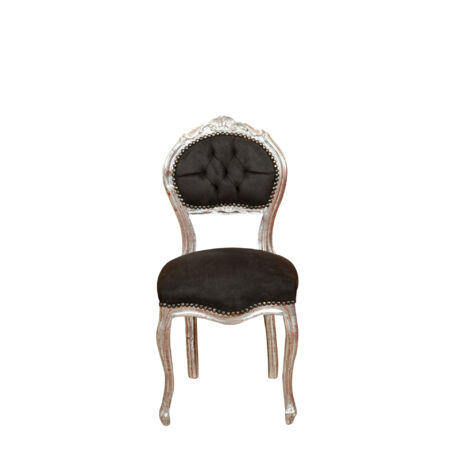 Wooden kitchen chair Dining chair 44x89x41 cm Upholstered bedroom chair Living room armchair Baroque armchair French style