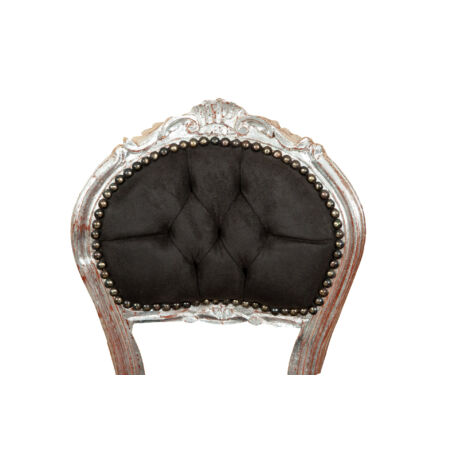 Wooden kitchen chair Dining chair 44x89x41 cm Upholstered bedroom chair Living room armchair Baroque armchair French style