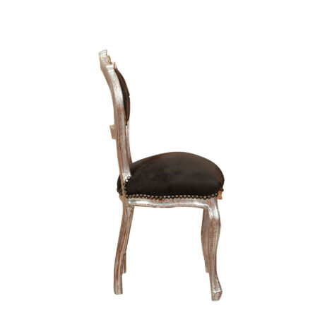 Wooden kitchen chair Dining chair 44x89x41 cm Upholstered bedroom chair Living room armchair Baroque armchair French style
