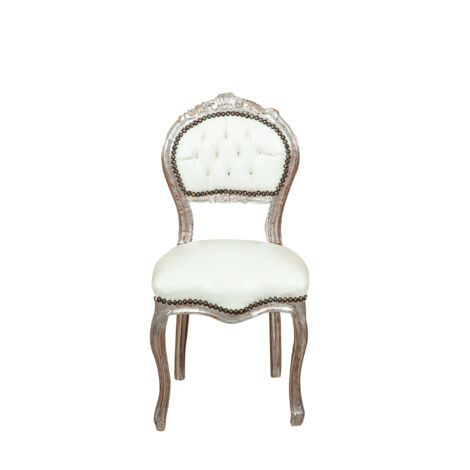 Wooden kitchen chair Dining chair 44x89x41 cm Upholstered bedroom chair Living room armchair Baroque armchair French style