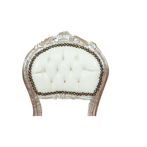 Wooden kitchen chair Dining chair 44x89x41 cm Upholstered bedroom chair Living room armchair Baroque armchair French style
