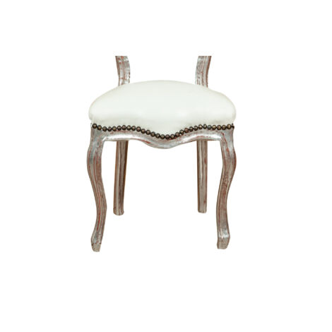 Wooden kitchen chair Dining chair 44x89x41 cm Upholstered bedroom chair Living room armchair Baroque armchair French style