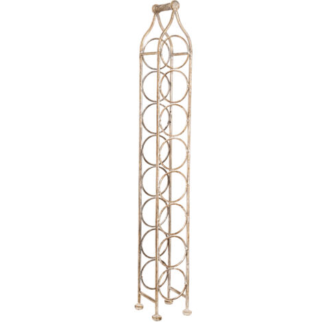 Wine glass holder Wrought iron bottle holder Wine cellar 106x15 cm Floor standing wine display for 8 bottles Wine shop
