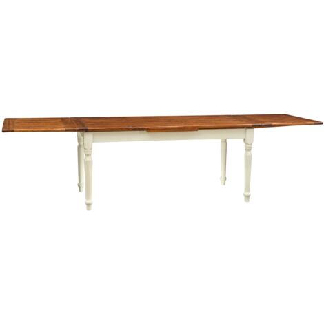 Extendable dining table 180x90 cm Solid wood kitchen table Rectangular wooden dining table Made in Italy Country style