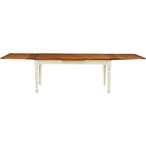 Extendable dining table 180x90 cm Solid wood kitchen table Rectangular wooden dining table Made in Italy Country style