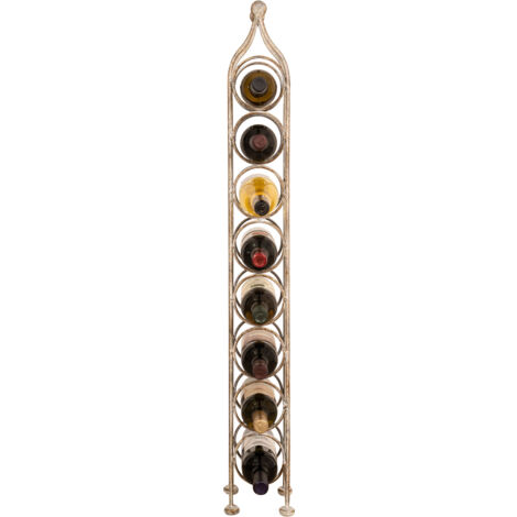 Wine shelf Wine cabinet Iron wine cellar Wine bottle holder Wrought iron floor-standing wine rack 8 bottle wine cellar